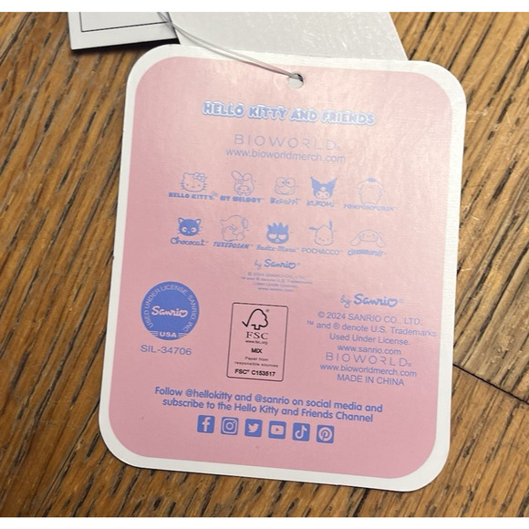 Hello Kitty and Friends Women Juniors Large Sweater Angel Intarsia Christmas $59 - Picture 9 of 16